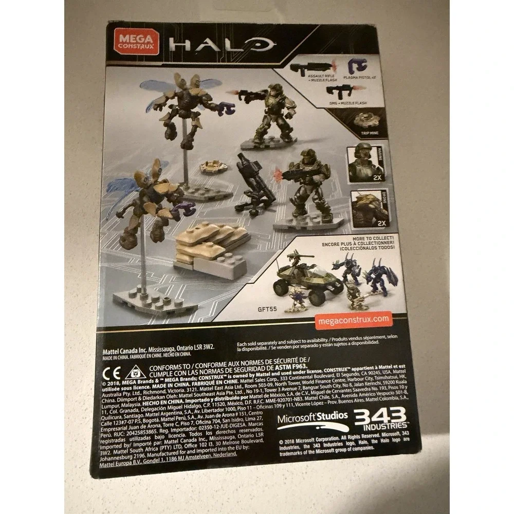 Mega Construx Halo Probuilders UNSC Marine Defense 94pcs 4 Figures 10th Anniver…
